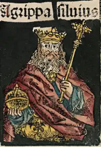 Изображение Агриппы Сильвия из Нюрнбергской хроники (1493)