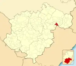 Расположение муниципалитета на карте провинции