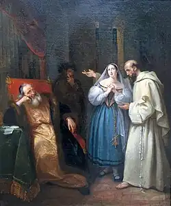 Картина на сюжет романа Фенимора Купера. Парижский салон 1833 года.