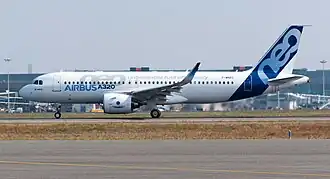 A320neo во время первого полёта