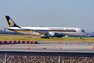 Самолёт авиакомпании Singapore Airlines