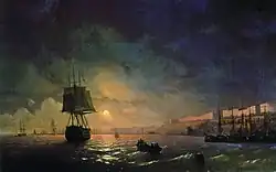 И. К. Айвазовский. Вид Одессы в лунную ночь. 1846