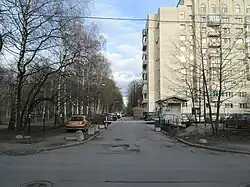 Вид от улицы Орбели