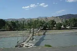 Мост через реку около Гульчи летом 2014 года