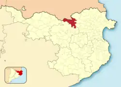 Расположение муниципалитета на карте провинции