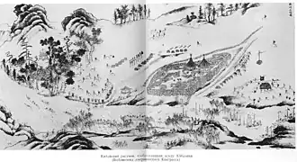 Китайский рисунок осады Албазина