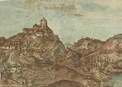 Альбрехт Альтодорфер. Пейзаж с замком