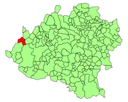 Расположение муниципалитета на карте провинции