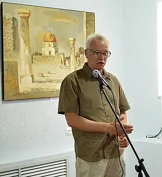 На открытии персональной выставки в Елабуге, 2018 год