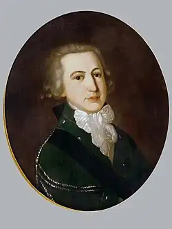 Портрет из Ярославской галереи, На подрамнике  карандашом: Александръ Андреевичъ Ростовскiй, отец Вѣры Александровны Рычковой