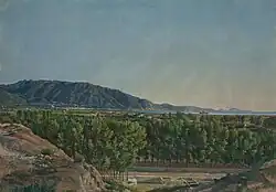 Иванов, Александр АндреевичВид из Помпеи на Кастелламаре, 1846. Бумага, на холсте, масло. 48х64,5. Приобретена не позднее 1880 года.