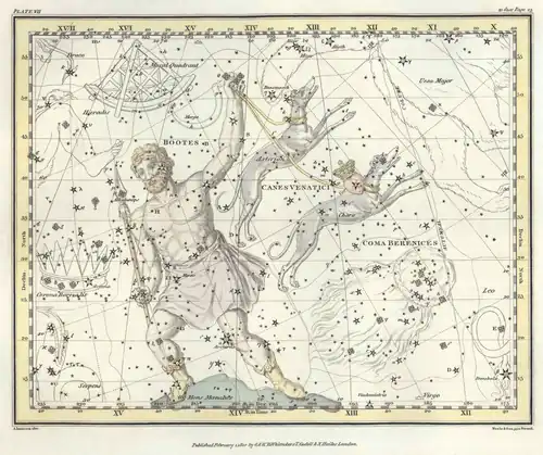 Страница №10:  Волопас, Гончие Псы,  Волосы Вероники, и  Стенной Квадрант