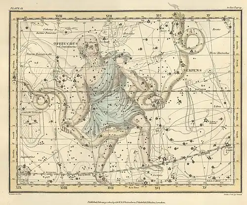 Страница №12:  Телец Понятовского, Змееносец,  Щит Собеского, и Змея