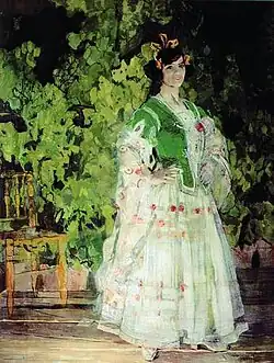 Портрет Марии Николаевны Кузнецовой-Бенуа в роли Кармен. 1908. Государственный музей театрального и музыкального искусства, Санкт-Петербург