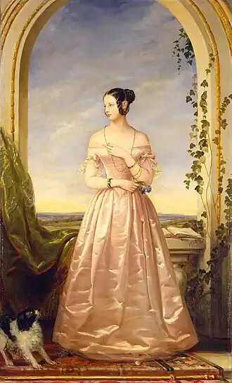 Великая княжна Александра Николаевна, 1850.