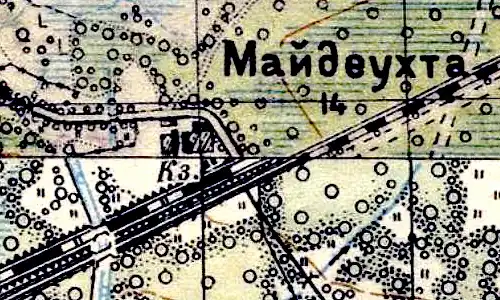 План деревни Алексеевка. 1941 год