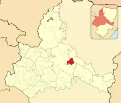 Расположение муниципалитета на карте провинции