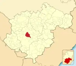 Расположение муниципалитета на карте провинции