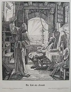 «Смерть-друг» (нем. Der Tod als Freund), 1851 год.