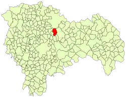 Расположение муниципалитета на карте провинции