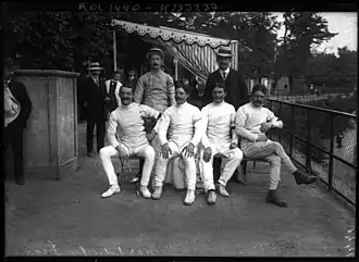 Сборная Франции — победитель Олимпийских игр 1908 года в фехтовании на шпагах в командном зачёте