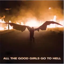 Обложка сингла Билли Айлиш «All the Good Girls Go to Hell» (2019)