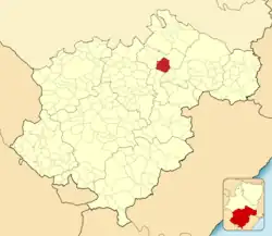 Расположение муниципалитета на карте провинции