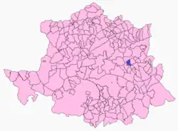 Расположение муниципалитета Альмарас на карте провинции