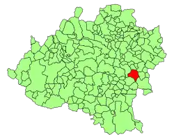 Расположение муниципалитета на карте провинции