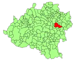 Расположение муниципалитета на карте провинции