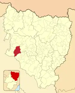 Расположение муниципалитета на карте провинции