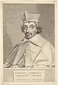 Портрет кардинала Альфонса Дю Плесси де Ришельё. 1636. Гравюра резцом