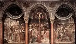 Распятие. 1376. Фреска. Капелла Сан-Феличе, Базилика Святого Антония, Падуя