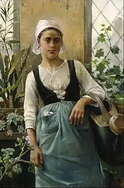Девушка в саду (1885)