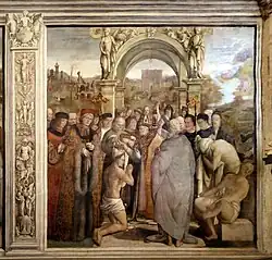 Амико Аспертини. Крещение Святого Августина. 1508—1509. Капелла Сант-Агостино