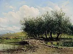 «Мостик»,ранее 1886, холст, маслоЧувашский государственный художественный музей