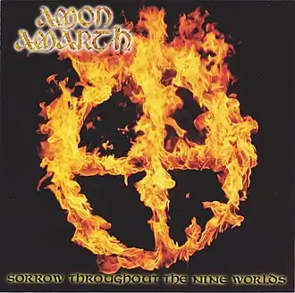 Обложка альбома Amon Amarth «Sorrow Throughout the Nine Worlds» (1996)