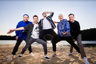 Слева направо: Евгений Стадниченко, Илья Погребняк, Сергей Карамушкин, Артём Хорев, Евгений Форманенко