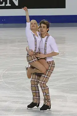 Анаис Моран и Антуан Дорса  на чемпионате Европы 2010