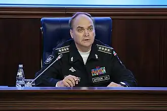 Выступление перед иностранными военными атташе в НЦУО РФ, 21 марта 2015 года.