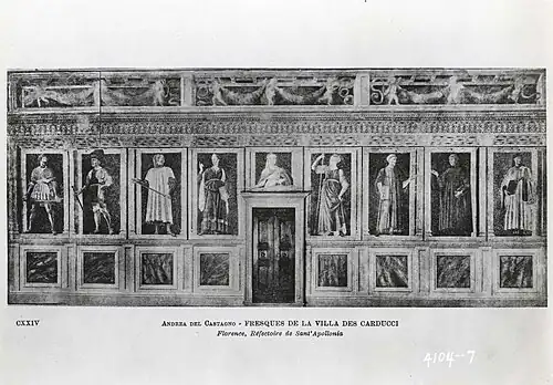 Цикл фресок во время экспозиции в трапезной монастыря Санта-Аполлония