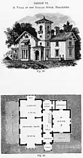 Проект VI, итальянский стиль, Cottage Residences, 1842.