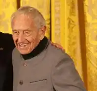 Эндрю Уайет во время вручения Национальной медали искусств США, 2007 год