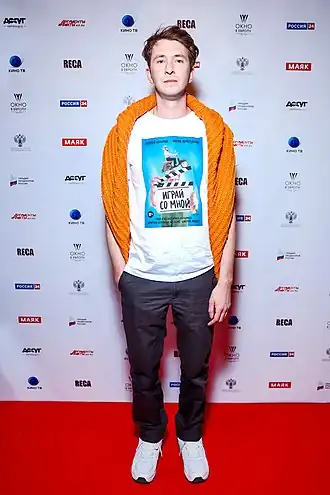 Андрей Назимов на премьере романтической комедии «Играй со мной». Режиссёрский дебют на кинофестивале «Окно в Европу», 07.12.2020.