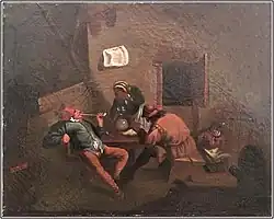 Крестьяне за ужином. Приписывается Энтони Викторинсу. Между 1620 и 1656