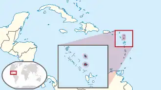 Антигуа и Барбуда на карте