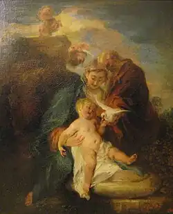 Святое семейство (Отдых на пути в Египет). Ок. 1719–1721. Эрмитаж