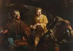 Иосиф толкует сны виночерпия и хлебодара. Холст, масло. Частное собрание