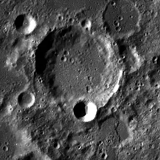 Снимок зонда Lunar Reconnaissance Orbiter.