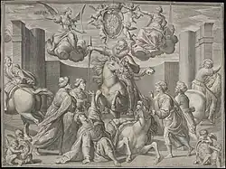 Апофеоз польского короля Сигизмунда III после победы под Хотином в 1621 году. 1629